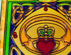 Claddagh Stained Mirror Coaster