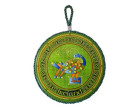 Celtic Peacock Ceramic Rope Plaque