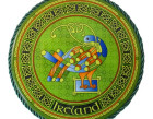 Celtic Peacock Ceramic Rope Plaque