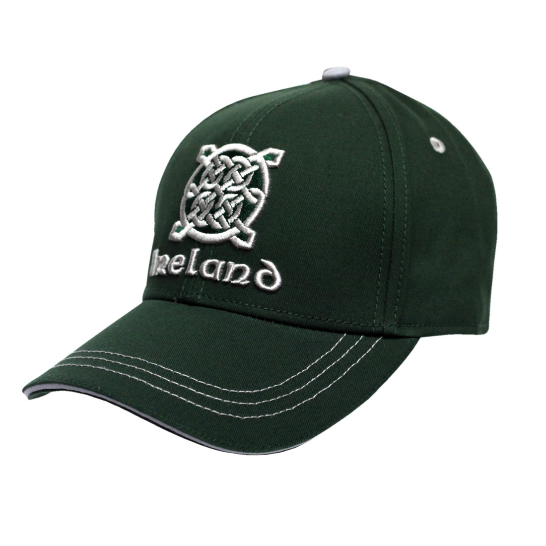 Green Ireland Celtic Knot Baseball Cap Traditional Craft Dublin
