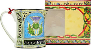 Scotland Thistle Ceramic Mug in Giftbox