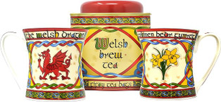 Welsh Tea Collection - 2 Mugs & Breakfast Tea Dublin Gift Company