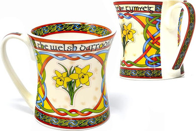 Welsh Daffodil Bone China Mugs - Set of 2