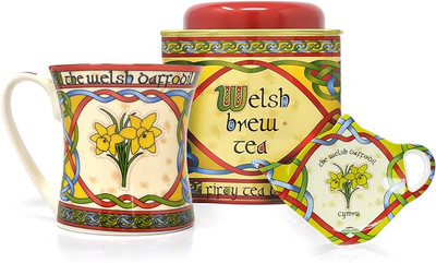 Welsh Daffodil Set - Mug, Teabag Holder & Brew tea