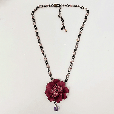 Purple Flowerlet Pendant