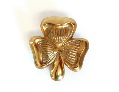 Brass Shamrock Irish Door Knocker