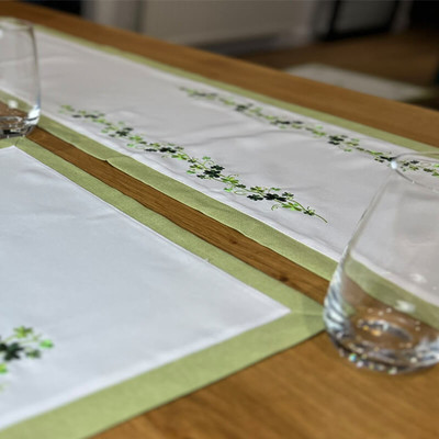 40 Shades of Green Table Runner 14x54