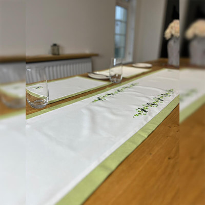 Irish Shamrock Table Runner 14x72
