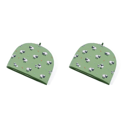 Fluffy Flock Green, Quilted Tea Cozy