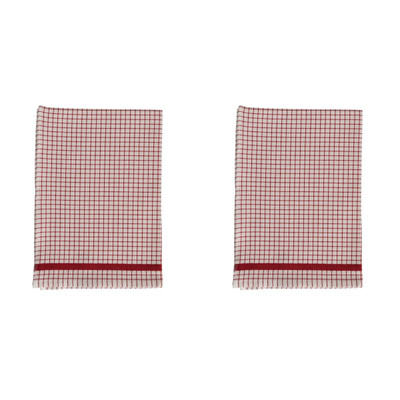 Red Poli Dri Tea Towel Red