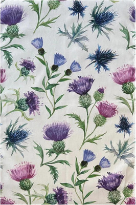 Samuel Lamont Scotish Thistles Cotton Tea Towel 20" W x 30" L