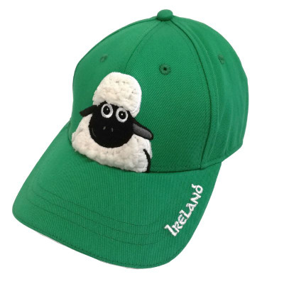 Emerald Green Sheep Kids Baseball Cap