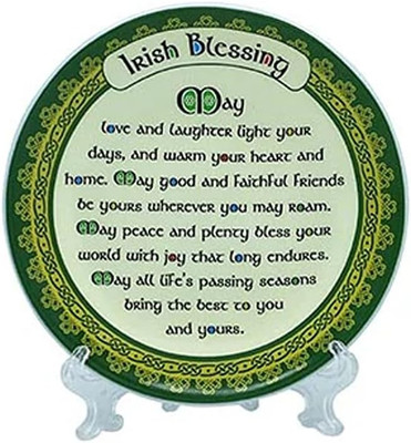 Bone China Shamrock Spiral 4" Plate