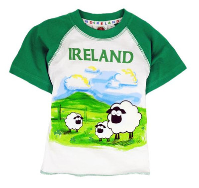 Kids Ireland Sheep T-Shirt DublinGiftCompany.com