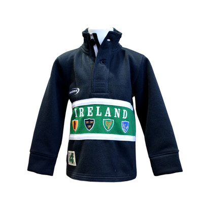 Navy Ireland 4 Province High Neck Kids Top DublinGiftCompany.com