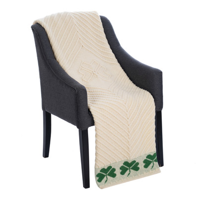Natural Merino Wool Throw DublinGiftCompany.com