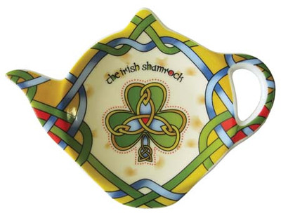 Irish Shamrock Teabag Holder  CL-73-18 Front View