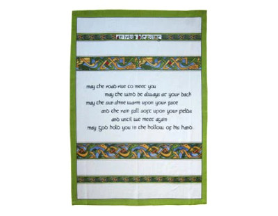 Irish Blessing Cotton Tea Towel