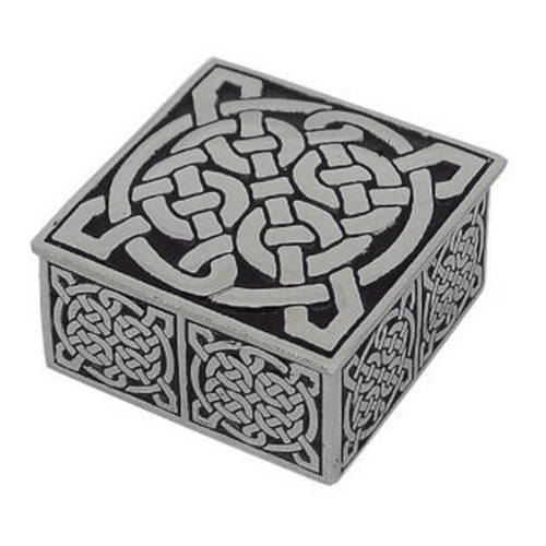 Celtic Knot Square Pewter Box Dublin Gift Company