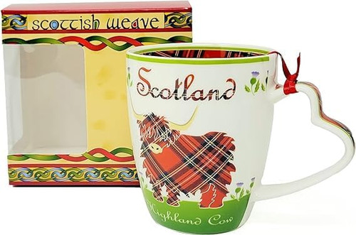 Highland Cow Ceramic Mug in Box