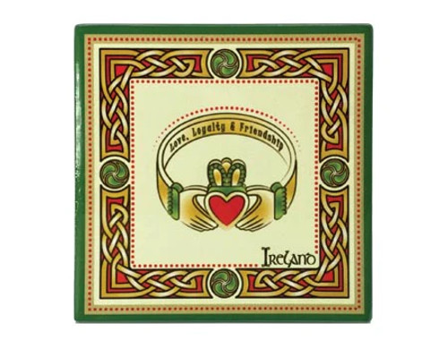 Claddagh Ceramic Coaster