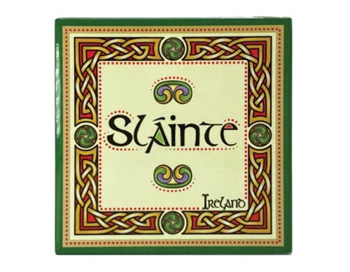 Slainte Ceramic Square Coaster