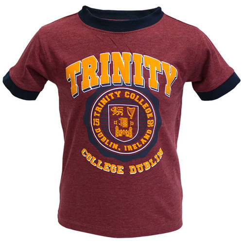 Burgundy Trinity Kids Cotton T-Shirt Dublin Gift Company