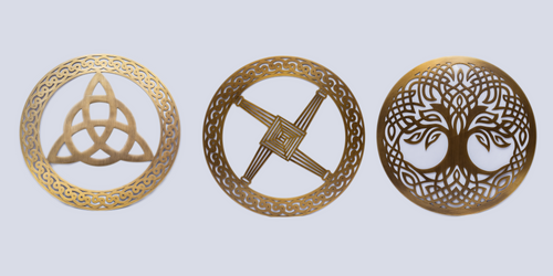 Celtic Art Collection: trinity knot, St Brigit's cross, tree of life