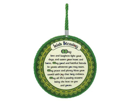 Irish Blessing Ceramic Rope Plaque