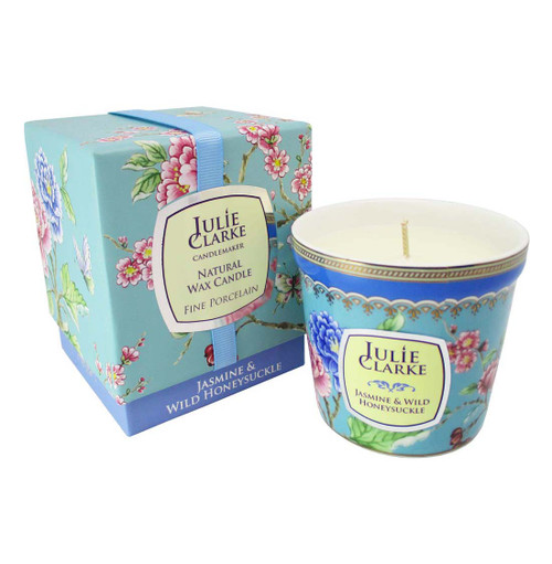 Fine Porcelain Irish Candle - Jasmine & Honeysuckle