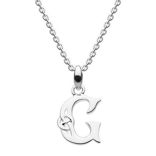 Celtic Alphabet Pendant - G Letter