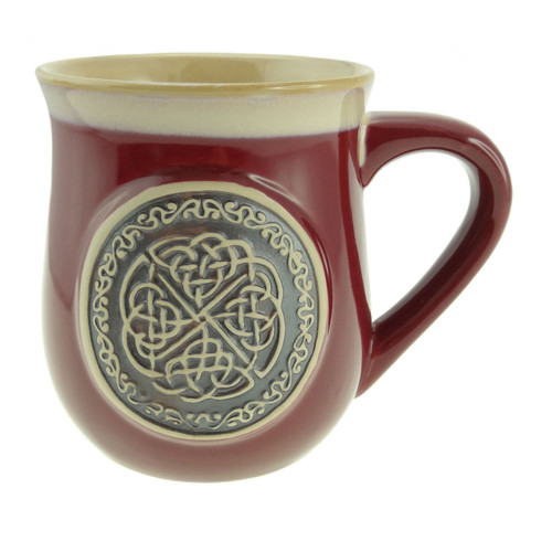 Celtic Designed Stoneware Coffee Mug