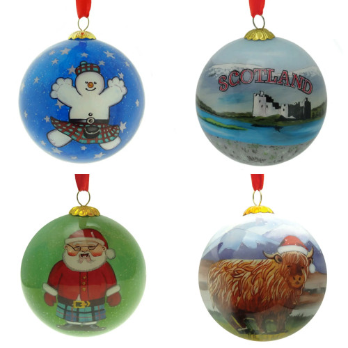Hand Painted Christmas Tree Decoration - 75mm