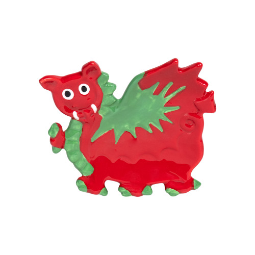 Baby Welsh Dragon Ceramic Teabag Holder 4.3 Inch