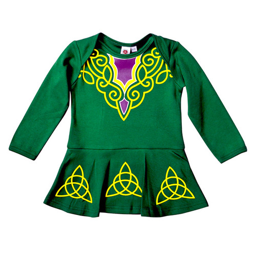 Green Irish Dancer Dress Baby Vest DublinGiftCompany.com