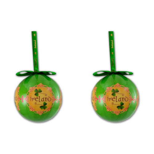 Shamrock Designed Ireland Bauble