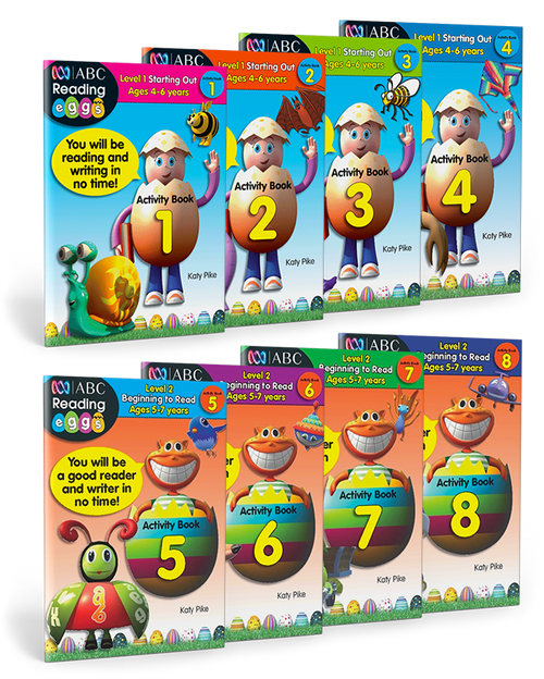 Reading Eggs Activity Book Mega Bundle (8 Books) 