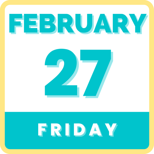 FRI, FEB 27 | 9AM-3PM | CITY PARK, WESTMINSTER REC WATER PARK, WASH PARK