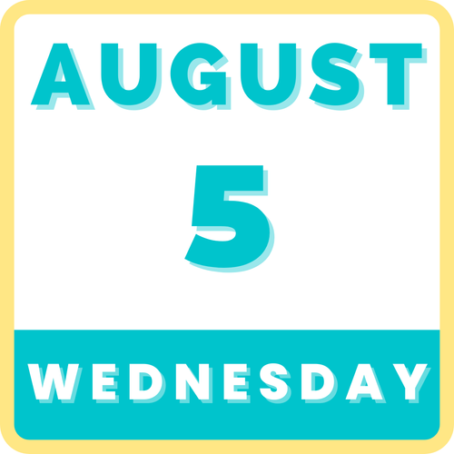 WEDNESDAY, AUGUST 5  | CITY PARK, WESTMINSTER REC INDOOR WATER PARK, WASH PARK