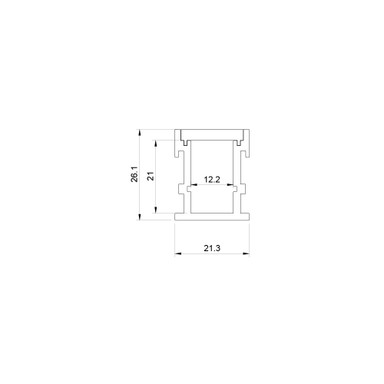 Tagra | WO21 | Recessed | Walk Over | 21.3 x 26.1mm | LED Profile | 2 & 3 Metre - 2621__31281.jpg