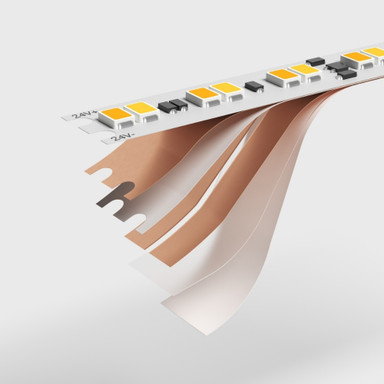 Tagra | Professional LED Strip Light | 168 LEDs p/m | 24V | IP20 | 14.4W/m | 1900K-3000K | 5M Reel - TP24-193K-StripLight-EXPLODE.jpg