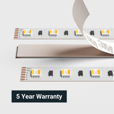 Tagra | Professional LED Strip Light | 60 LEDs p/m | 24V | IP20 | 20Wp/m | RGB+2300K-6500K | 5M Reel - TA24-RGB2365K-StripLight-BACK.jpg