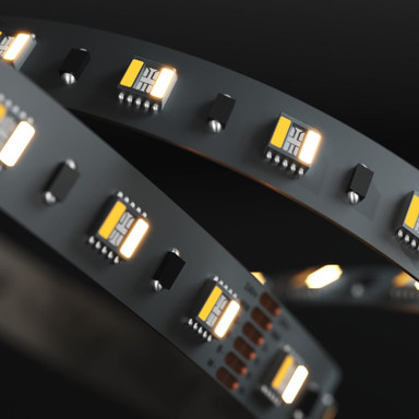 Tagra | Professional LED Strip Light | 60 LEDs p/m | 24V | IP65 | 20Wp/m | RGB+2300K-6500K | 5M Reel - TA24-RGB2365K-StripLight-ON.jpg