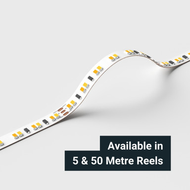 Tagra | Professional LED Strip Light | 140 LEDs p/m | 24V | IP20 | 19.2W/m | CCT | 5 & 50M Reel - TP24-276K-StripLight-BEND.jpg
