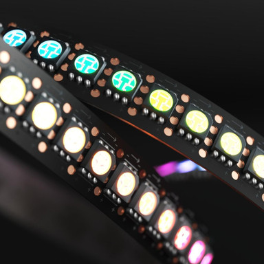Tagra | Pixel LED Strip Light | 144 LEDs p/m | 144 pixels p/m | 12V | IP20 | 20W/m | RGB | 1M Reel - TD12-RGB-144-StripLight-ON.jpg