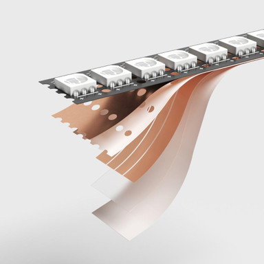 Tagra | Pixel LED Strip Light | 144 LEDs p/m | 144 pixels p/m | 12V | IP20 | 20W/m | RGB | 1M Reel - TD12-RGB-144-StripLight-EXPLODE.jpg