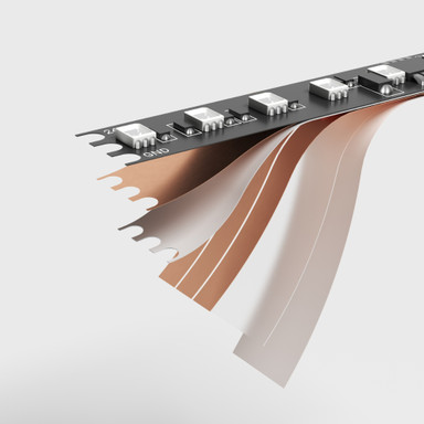 Tagra | Pixel LED Strip Light | 120 LEDs p/m | 20 pixels p/m | 24V | IP20 | 14.8Wp/m | RGB | 5M Reel - TD24-RGB-120-V2-StripLight-EXPLODE.jpg