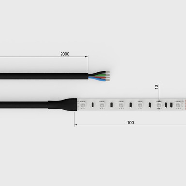 Cut to Size by Tagra | Economy LED Strip Light | 60 LEDs p/m | 24V | IP20 | 14.4W/m | RGB | Custom - CTO-TE24-60_DIMS.jpg