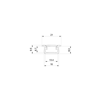 Tagra | RS21 | Recessed | Standard | 21 x 9.5mm | LED Profile | 2 & 3 Metre - 2193__22373.png