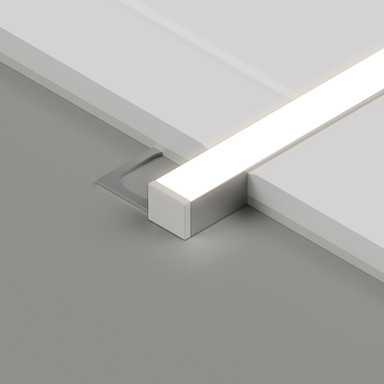 Tagra | TIS11 | Tile In | Standard | 10.5 x 11mm | LED Channel | Aluminium | Silver | 2 Metres - 3311-channeldiffusertape_tiled_ON__68920__50717__33367.jpg